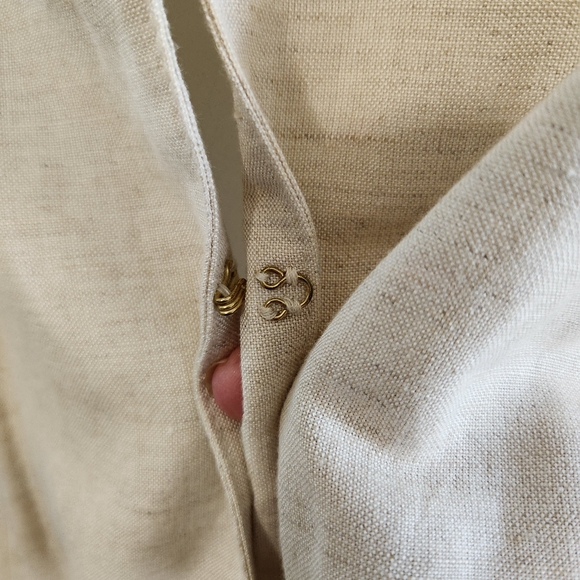Ruby Rd. Cream Linen Blend Top - Picture 6 of 9